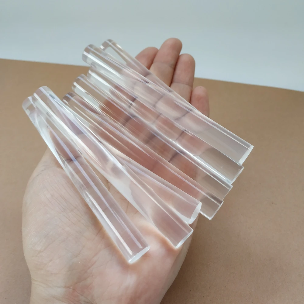 

20Pcs 11x100mm Transparent Hot melt glue stick 100% Pure transparency Mermaid Tears DIY Adhesive Strip for Glue Gun