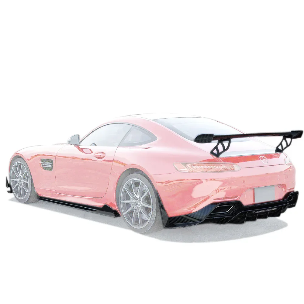 Kit corpo in carbonio secco per Mercedes-Benz AMG GT GTS Anteriore Canards Diffusore posteriore Spoiler posteriore per Mercedes-Benz AMG GT GTS Bodykit