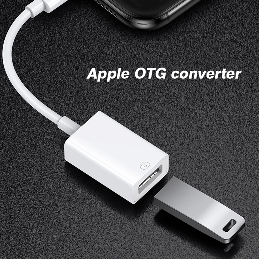 8-Pin to USB 3.0 OTG Adapter Cable For iPhone 14 13 12 11 Pro Max Xs XR 7 8 iPad for iOS 13 above for Mouse Camera Card Reader