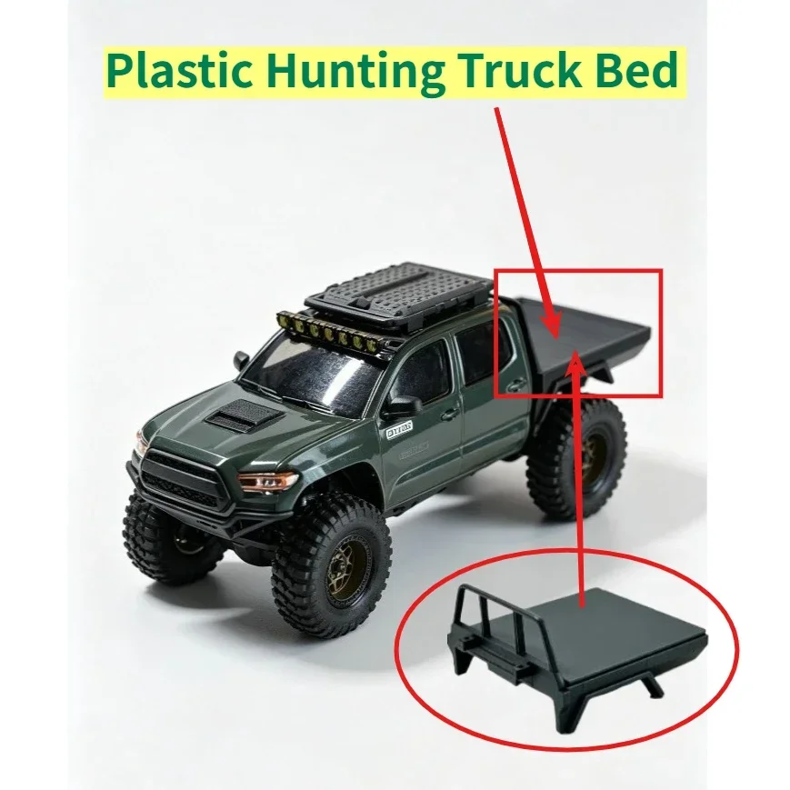 Offroad RC Crawler Car Plastic Hunting Truck Bed For Axial SCX30 1/30 Custom Size Simulation Upgrade Decor Replacement Accessory