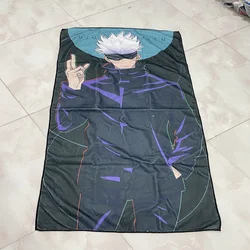 Jujutsu Kaisen Blanket Anime Role Gojo Satoru Itadori Yuji Pattern Bath Towel Tapestry 60x120cm Washable Cartoon Fun Bath Towels