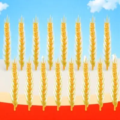 

50Pcs Wheat Ear Bouquet Picks Artificial Craft for Home Decor Desktop Window Display Long-Lasting Color Retention No Withering