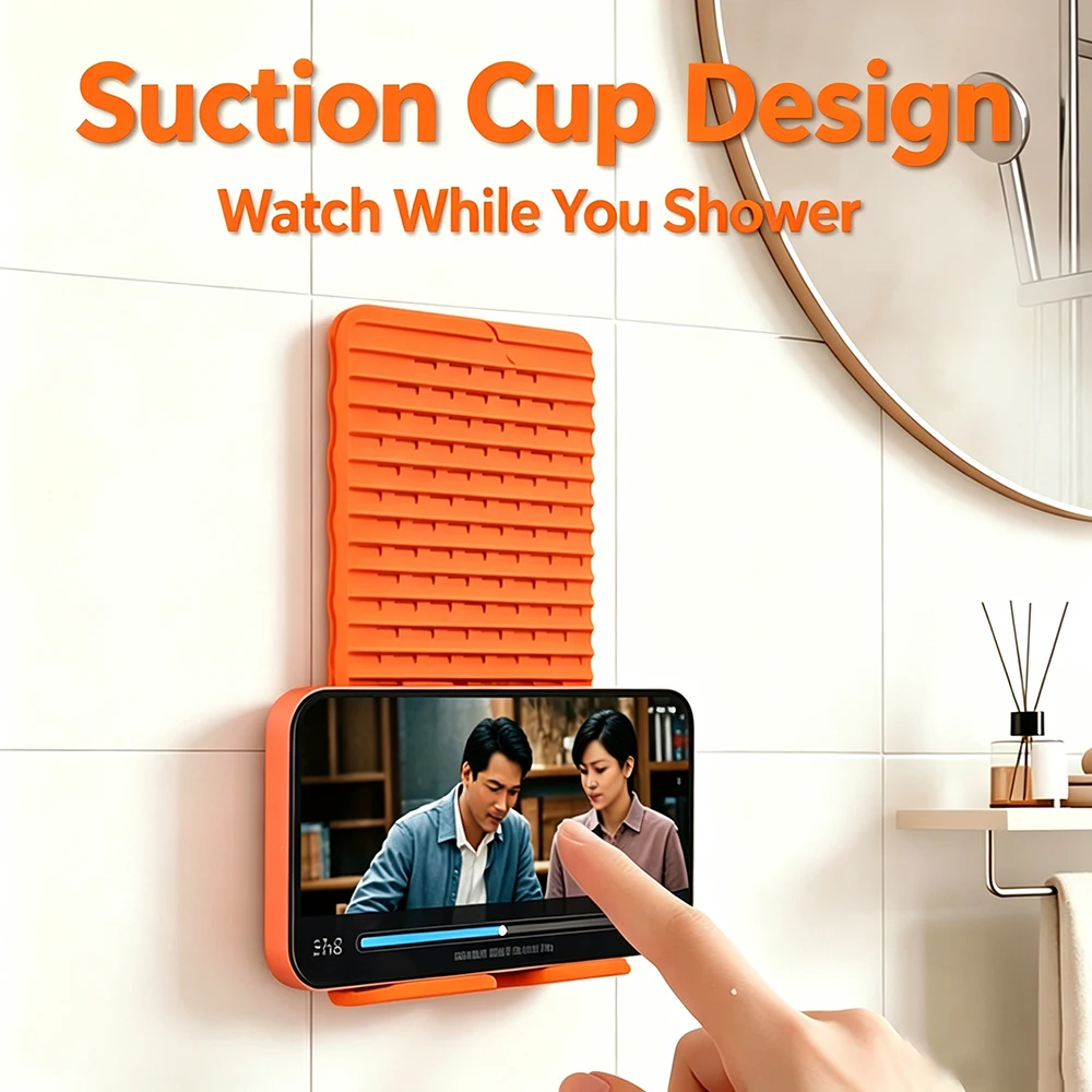 Tragbarer Handyhalter für das Badezimmer, Lazy Bracket, frei biegbar in jede Form, mehrfach winkelverstellbarer Tablet-Desktop-Ständer