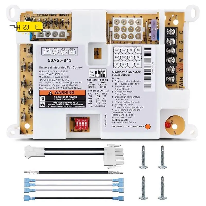 A23E-50A55-843 Integrated Furnace Control Board For White Rodgers Silicon Carbide Ignition Modules,Universal Replacement Part