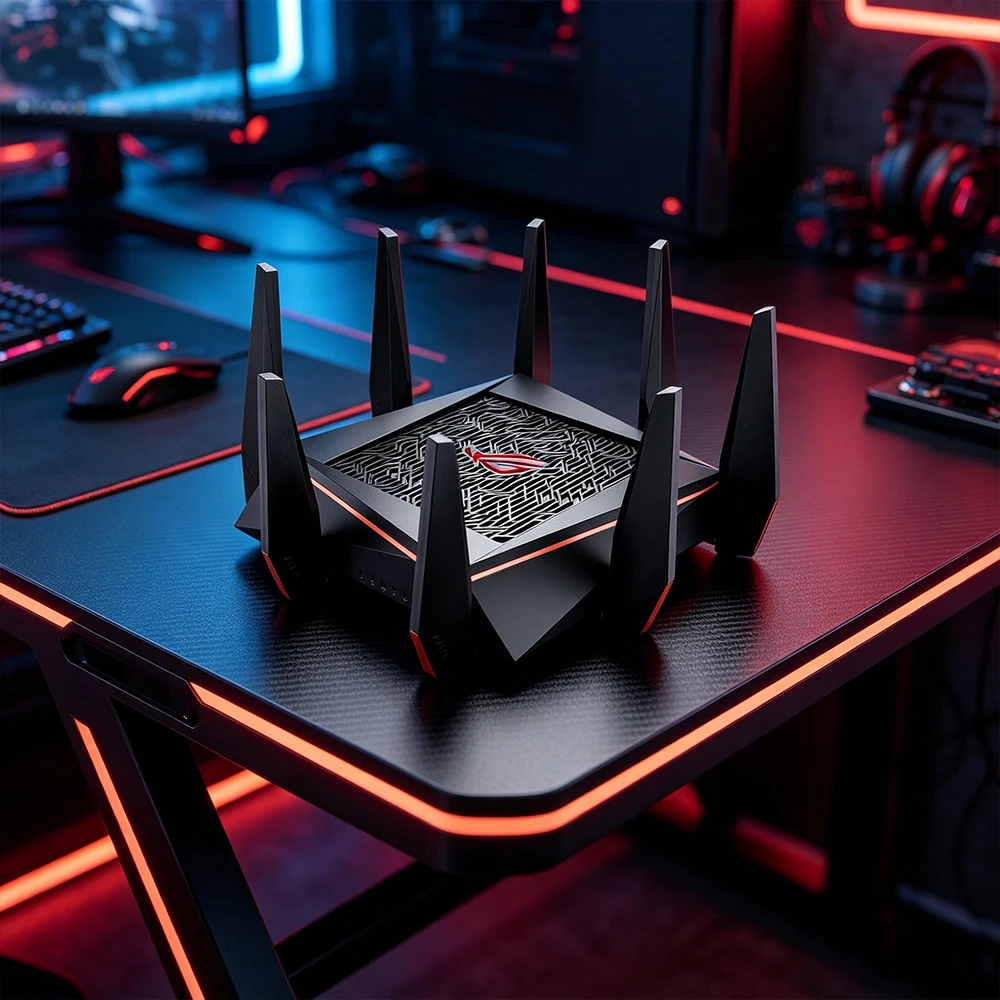 

ASUS Router GT-AC5300 WiFi 6 Wireless AiMesh Gigabit Wired(No Retail Box)
