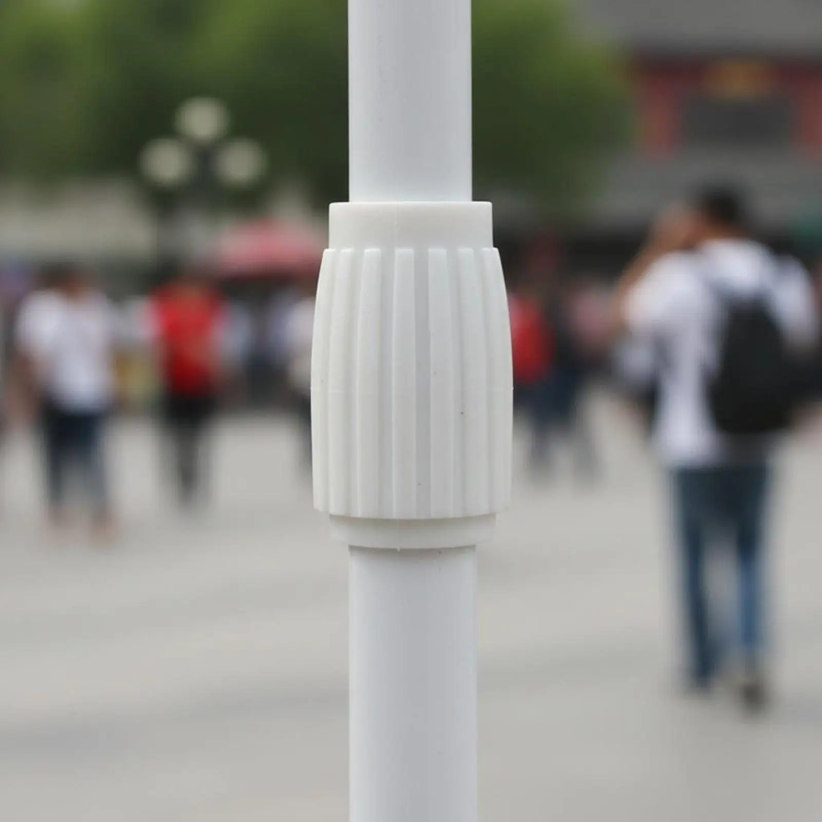 Portable Telescopic Flag Pole 2M Extendable Stick for Outdoor Events Sports Fan Parade Supplies Durable Plastic Flagpole