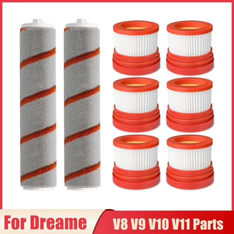 

Для Xiaomi Dreame V8 V9 V9B V9P XR V10 V11, круглая щетка, фильтр НЕРА, запасные части, аксессуары для бытового беспроводного пылесоса