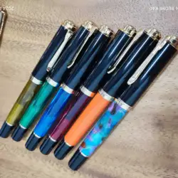 ADMOK Resin Fountain Pen M400 Schmidt F Import Nib Acrylic High-grade Stone Pattern Ink Pen Office School Supplies Writing