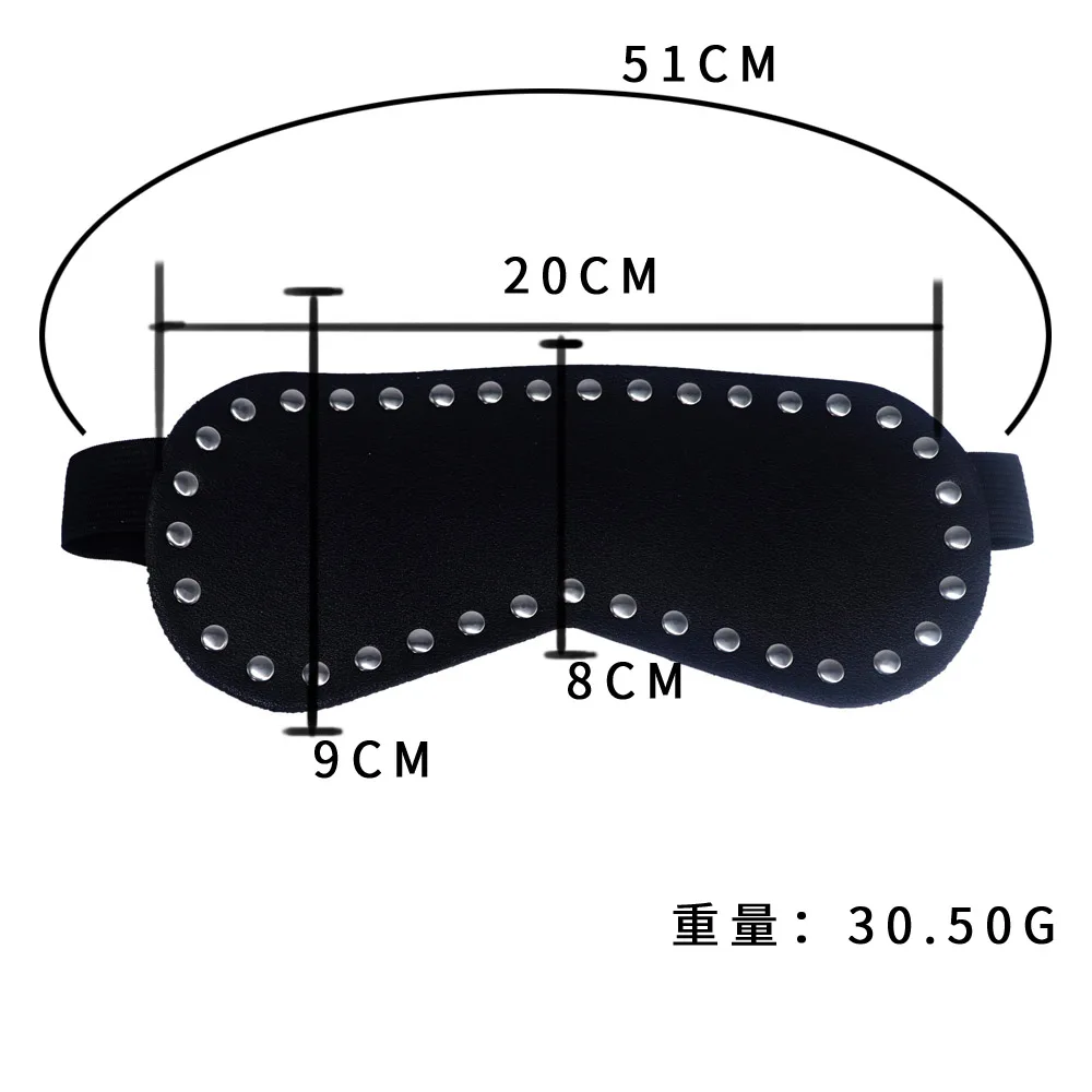 Dunkler Stil Nieten Leder Augenmaske Edgy Cool Party Augenabdeckung Mode Outfit Foto Requisite Trendy Y2K Grunge Girl Accessoire