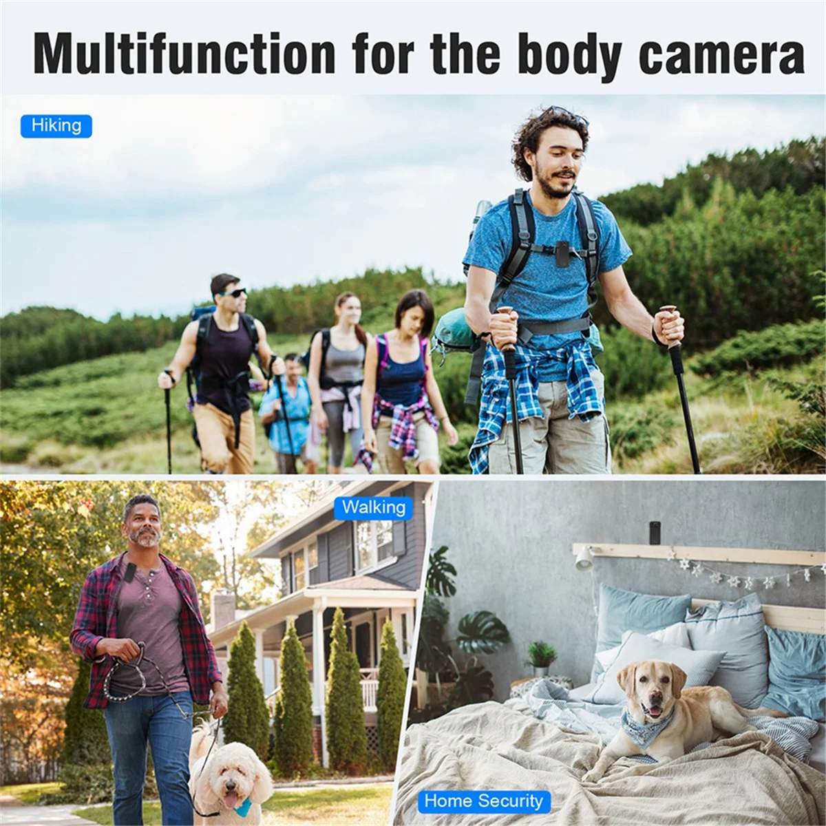 TEH-e1080P Body Camera WiFi DVR Video Recorder Security Cam 150 Degree Motion Detection Mini Camcorder