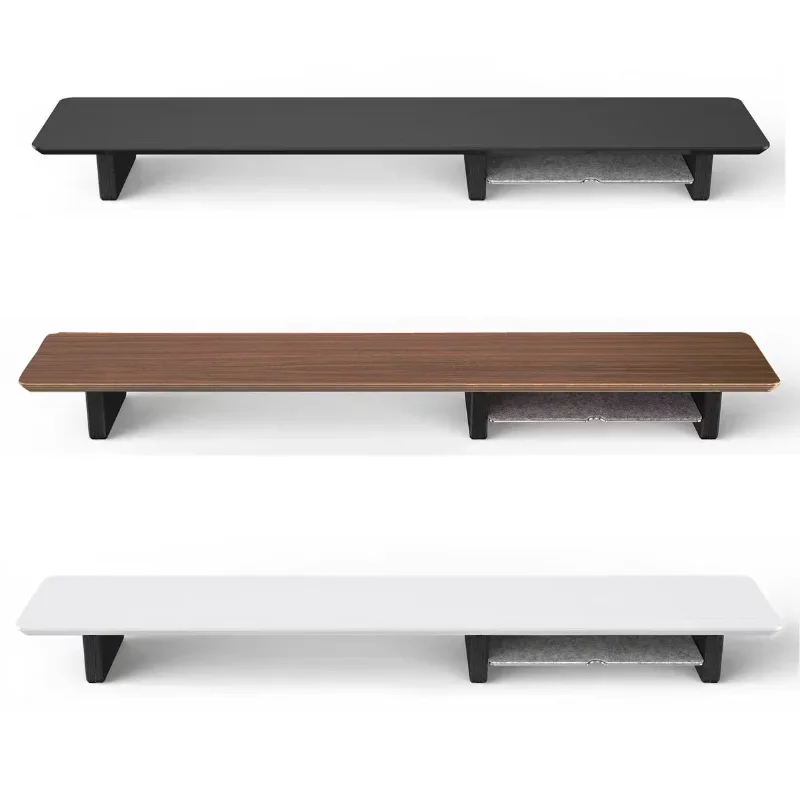 Walnut Wood  Height Increase Stand Laptops Stand Heat Dissipation Screen Shelf Desktop Organization Racks Space Saving