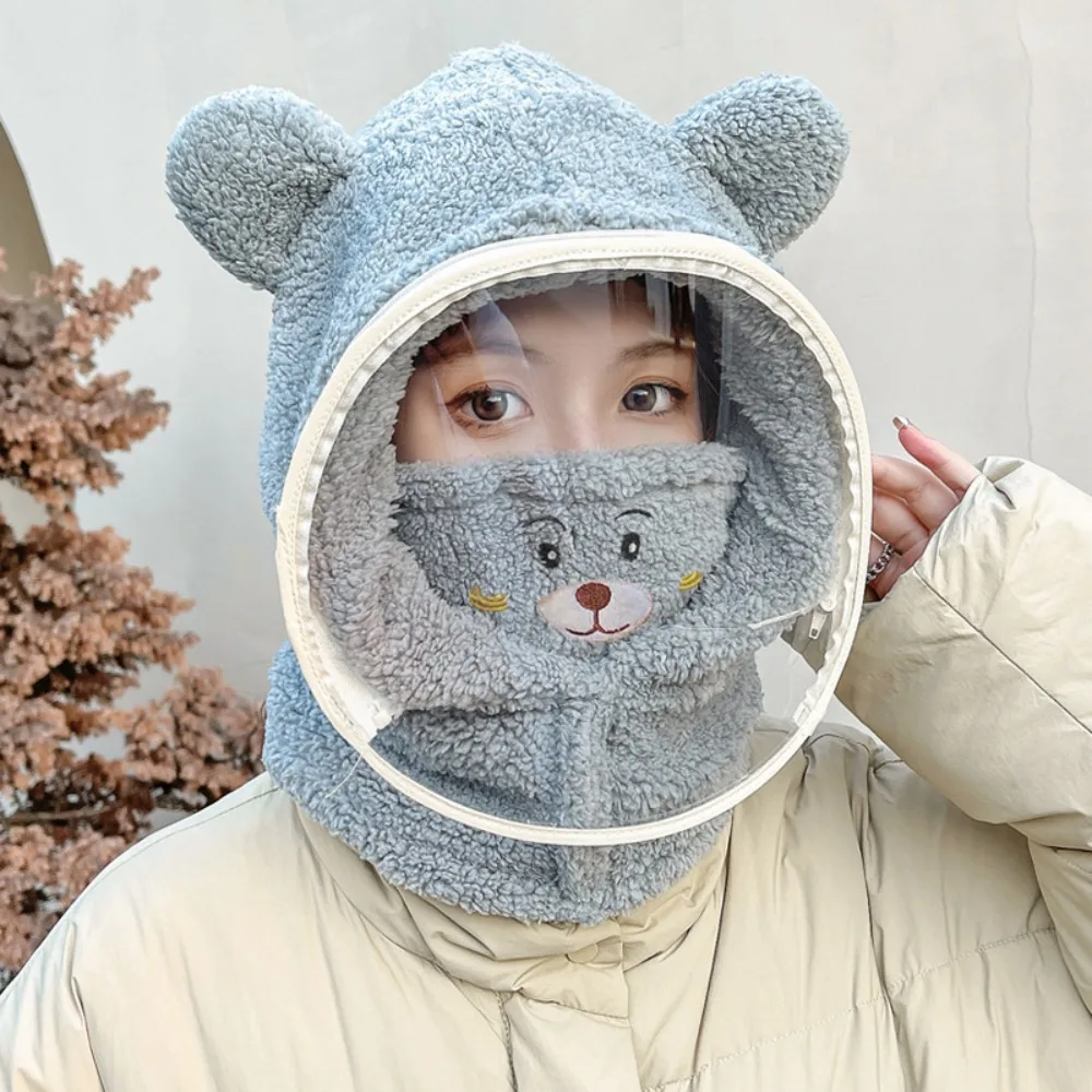 

Practical Thickened Riding Face Mask Windproof Warm Full Face Cover Hats Neck Protection Breathable Pullover Hat Cold Weather