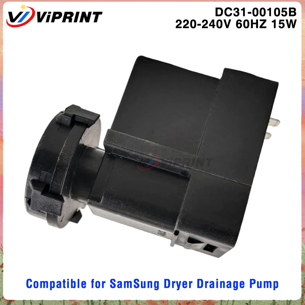 New DC31-00105B Compatible for Samsung Clothes Dryer Drain Pump Motor B13-5AE12120 60HZ 15W Parts