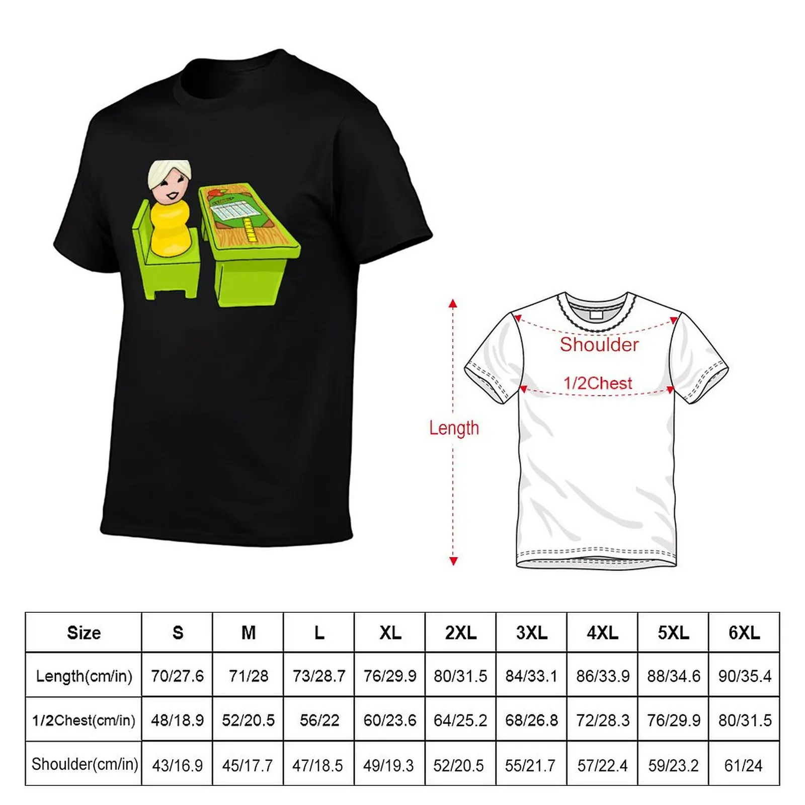 Fisher Price Little People Teacher At Her Desk T-Shirt shirts graphic kawaii clothes men workout shirt