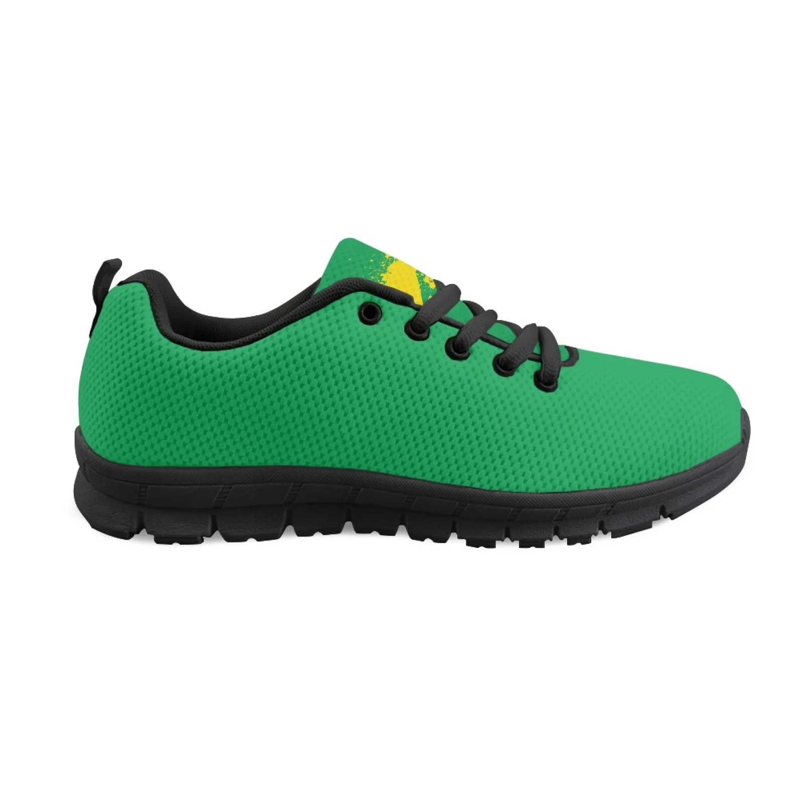 2025 Cute Brazil Soccer Team Print Mesh Sneakers Women Men Casual Shoes Spring Summer Flats Lace up Jogging Running Sport Shoes