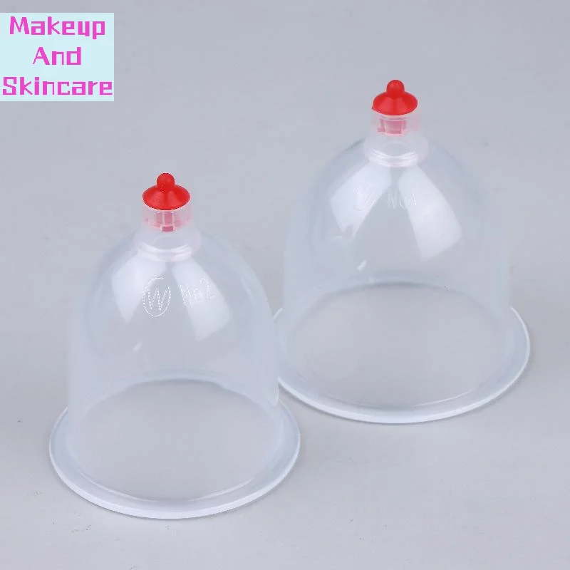「5Pcs Plastic Disposable Cupping Cups Vacuum Suction Beauty Spa Tool Suction Pump Vacuum Cupping Device Massager」