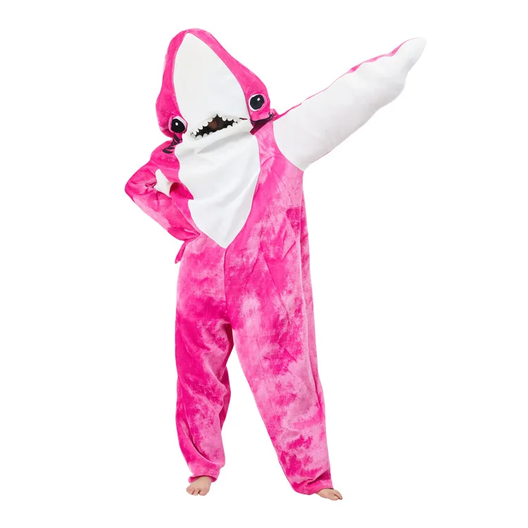Funny Great White Shark Performance Costume Cartoon Character Costume Head-to-Toe Festival Outfit