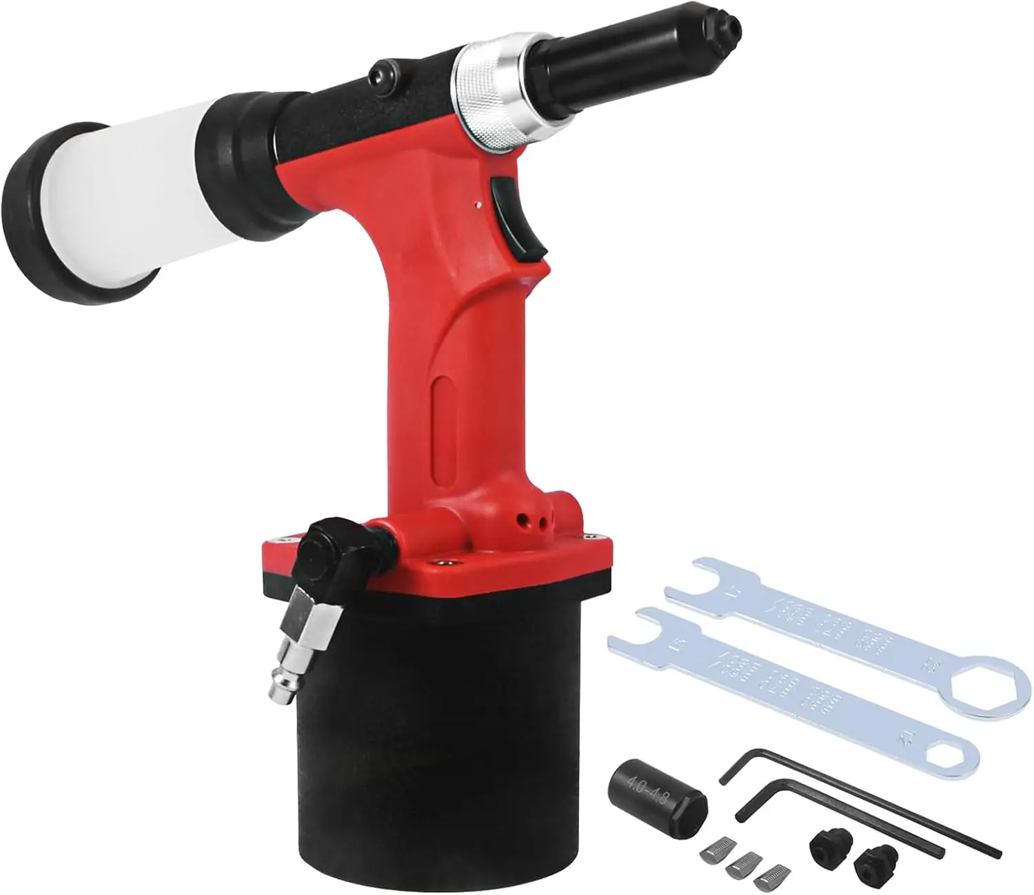 Rivet Gun S70 Heavy Duty Air Hydraulic Rivet Gun Professional Riveting Tool Air Power Tool with Waste Rivet Tube(No-Self-Suction