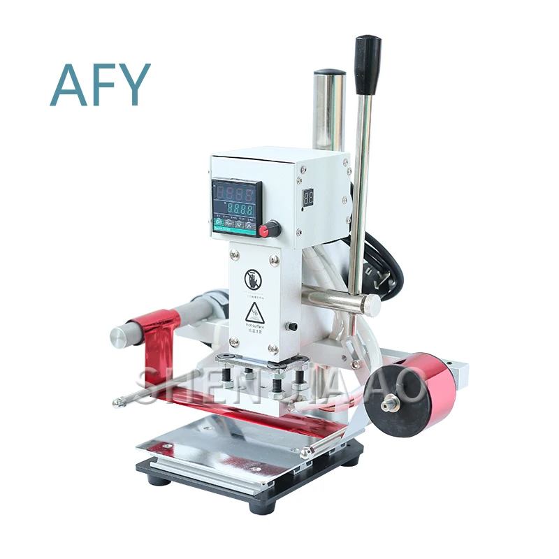 Automatic Roll Paper Stamping Machine for Leather Notebook Carton Phone Case DIY Craft Tool 220V Industrial Hand Press for