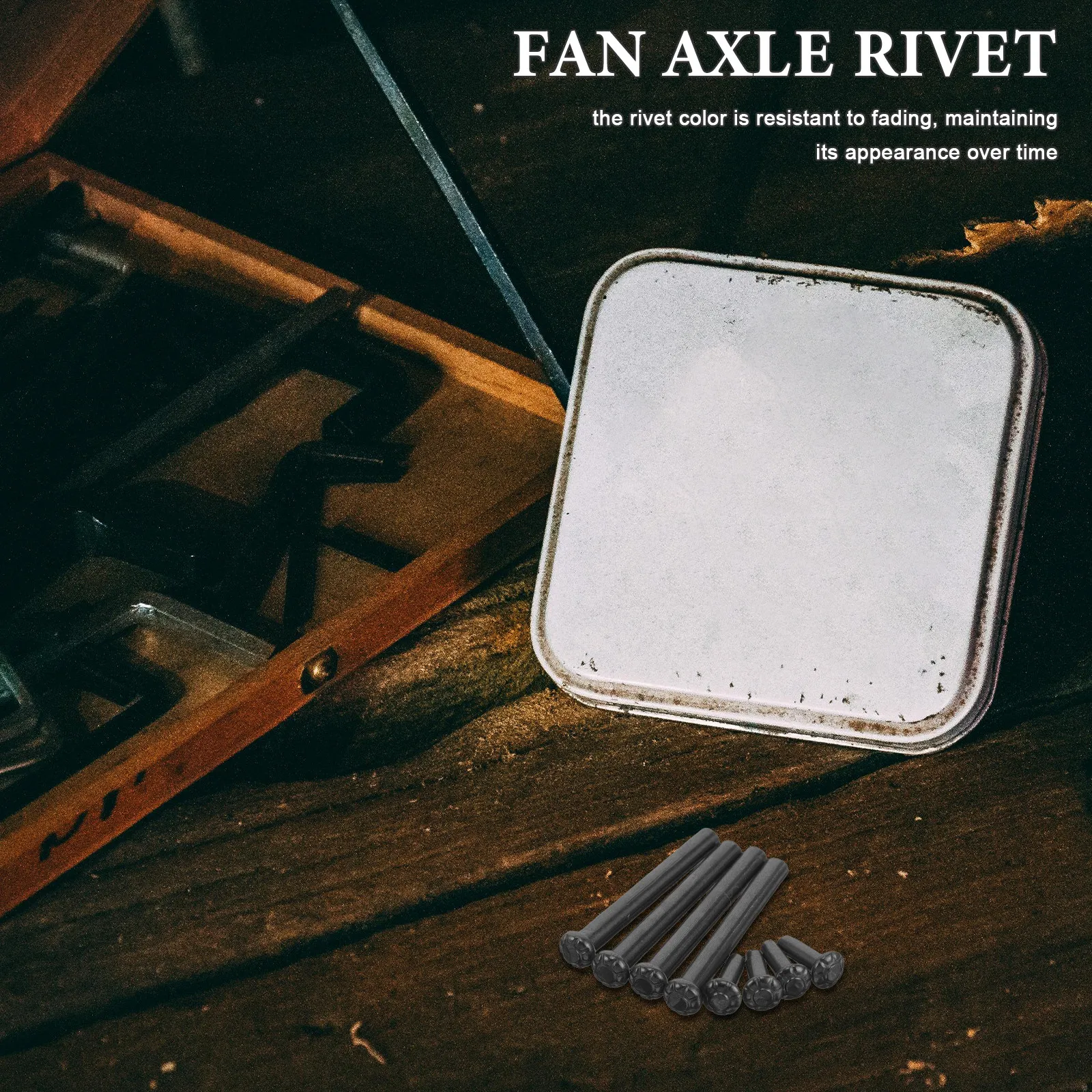 4Sets Folding Hand Fan Axle Rivet Nails Secure Metal Fasteners for Hand Fan Repair Bamboo Paper Fans Rivets for Handmade