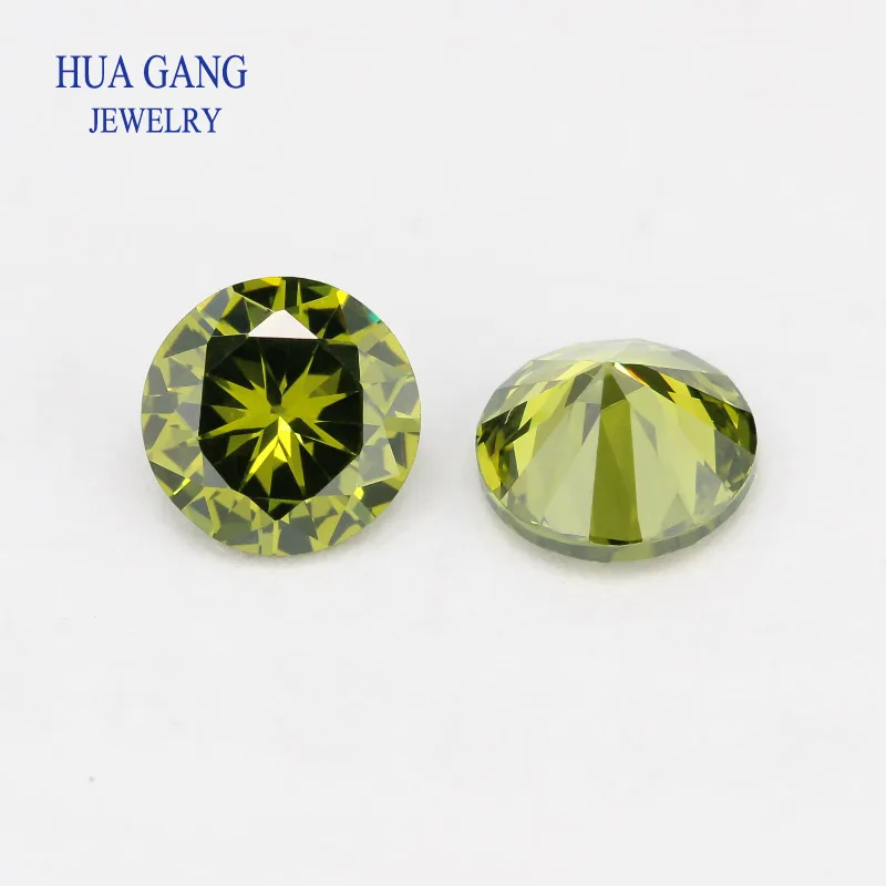 5A Zirkonia Stein Mehrfarbig Runde Form Brillantschliff Lose CZ Steine Synthetische Edelsteine Perlen Für Schmuck 1,0 ~ 20mm AAAAA
