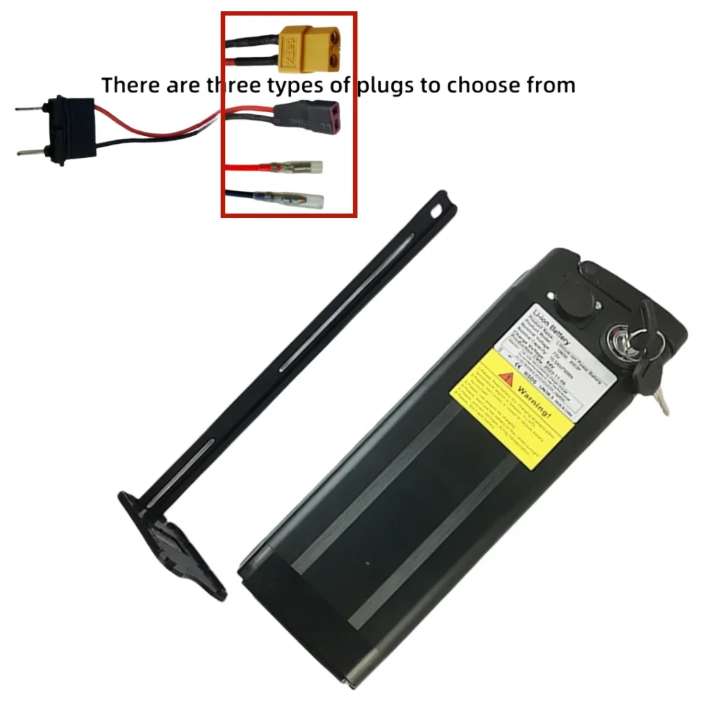 20S3P 72V 15000mAh Lithium ion Battery Pack 18650 15Ah for Silver Fish Style Battery with Aluminum Case Anti-theft Lock