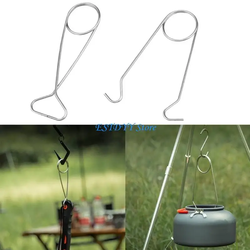 

G6DE 2pcs Efficient Fish Jaw Spreader Hanging Hook for Outdoor Sports Traveling