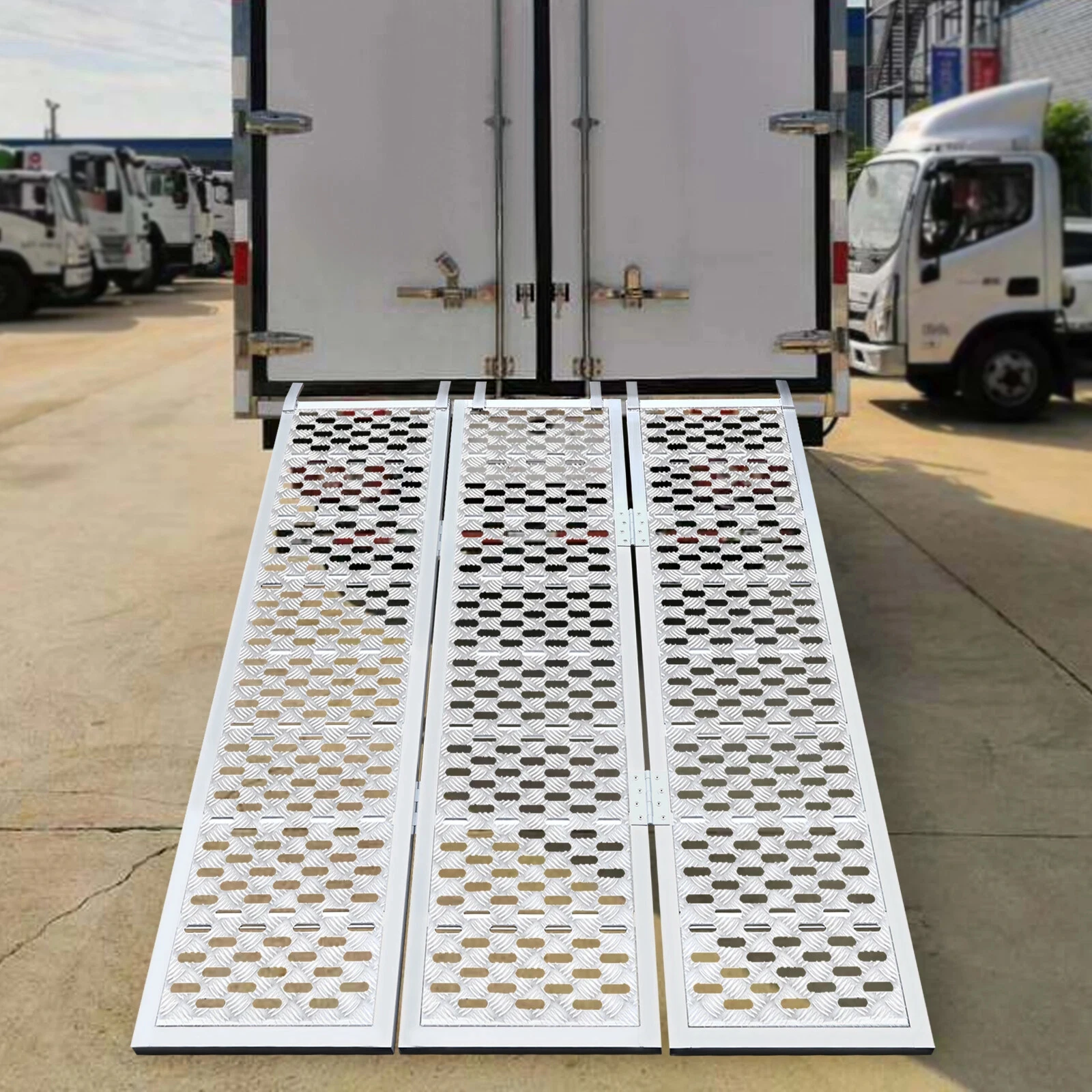 

1500LB Capacity Folding Aluminum Ramp – Loading Ramp for Motorcycle, ATV, UTV, Trucks