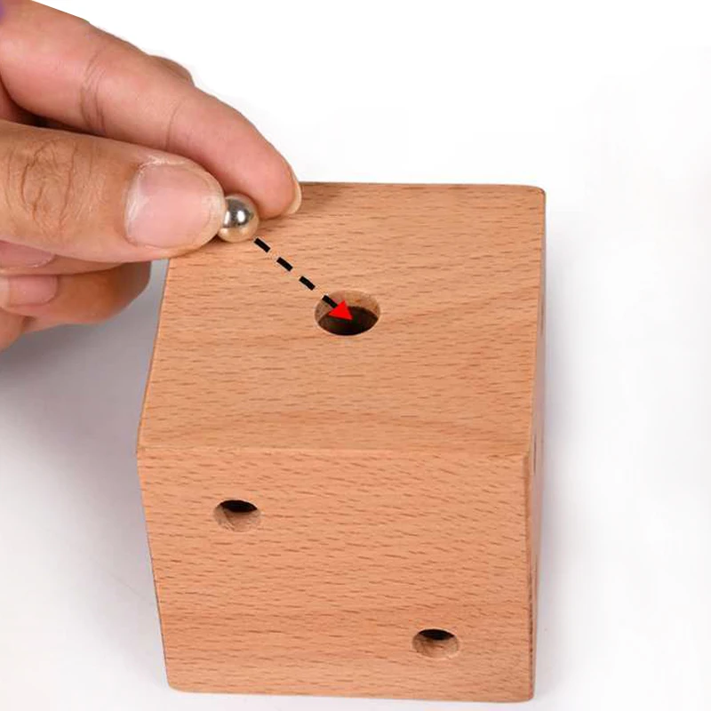 Drewniany Labirynt Marmurowy Labirynt Gra 3D Kostka IQ Trening Logiczny Łamigłówki dla Dorosłych i Dzieci Zabawki Edukacyjne Luksusowe Prezenty