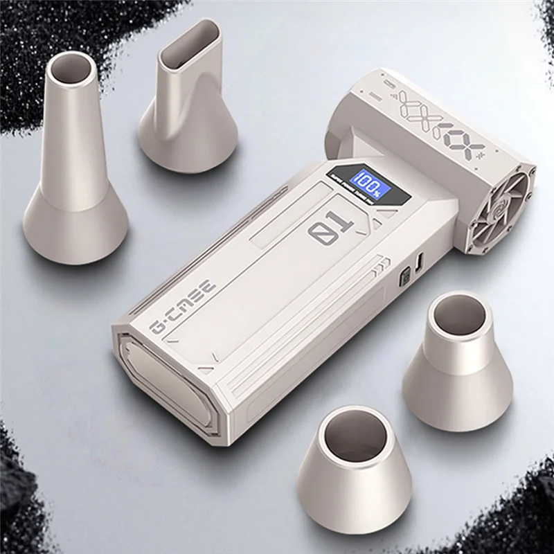 AT82-Spolverino elettrico ricaricabile 120000 giri/min Mini Turbo Violent Ventilatore Superjet Dry a 4 velocità per tastiere di camion