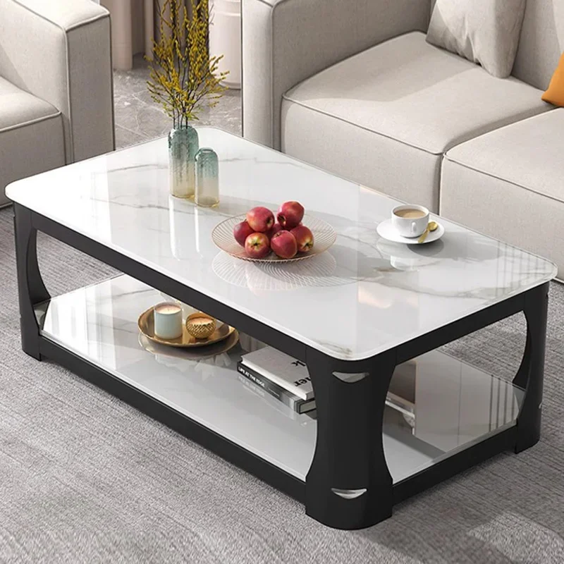 Simple Clear Coffee Table Cute Decoration Luxury Living Room Modern Designer Side Table Unique Couchtisch Postmodern Furniture