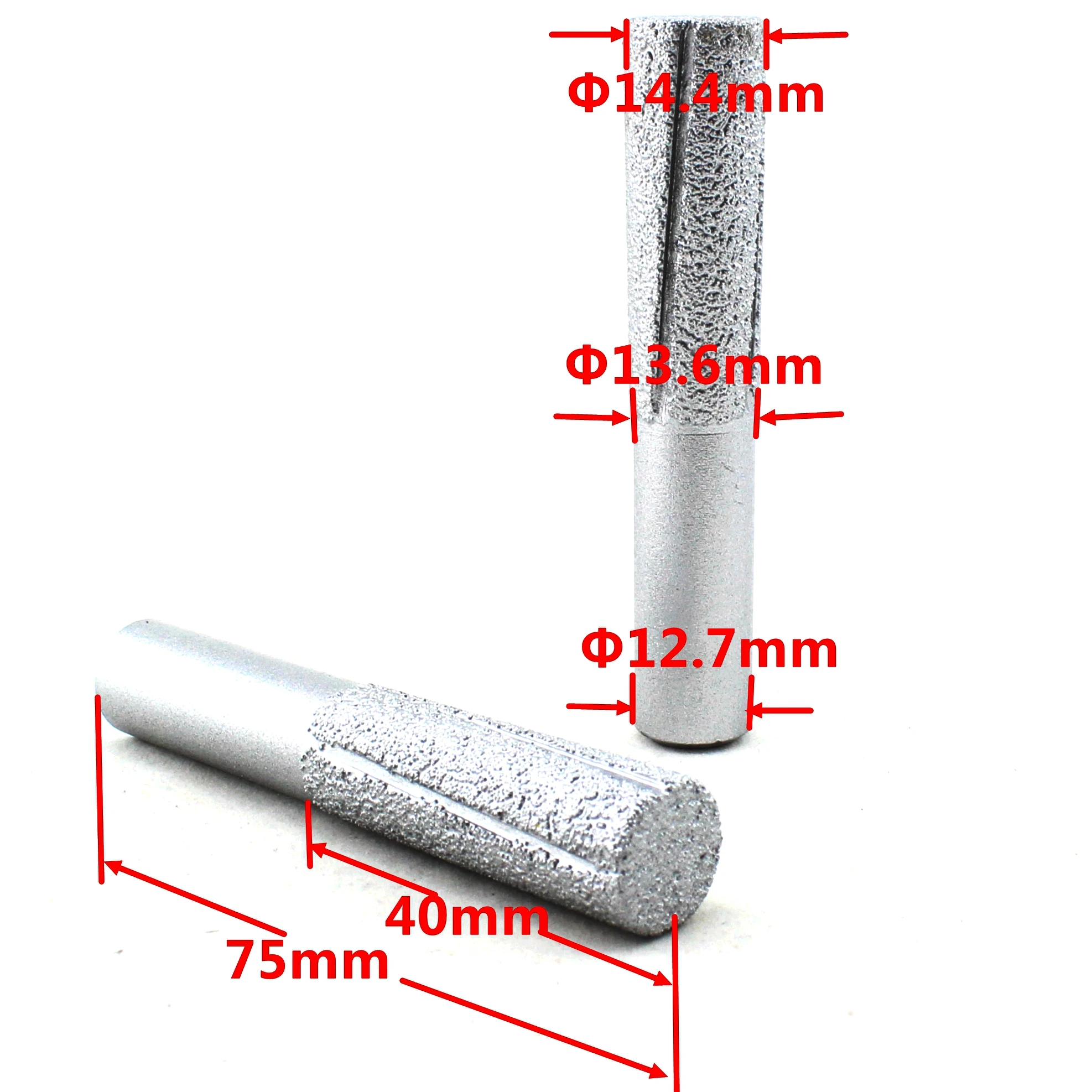 14.4mm Brazed Diamond Profile Wheel Tapered Straight Router Bit Power Reamers Electric Router ILOVETOOL