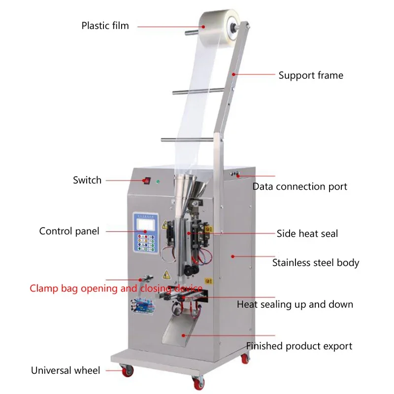 Quantitative Liquid Packaging Machine For Olive Oil Soy Sauce Vinegar Milk Automatic Sealing Packaging Machine