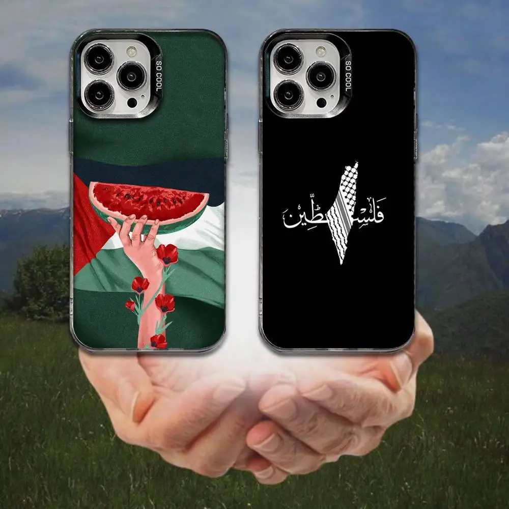 

EmbroidereS-Flag-Palestines Phone Case For iPhone 16,15,14,13,12,11,8,7,Pro,Max,Plus,Mini,XS,SE Anti Fall Black Matte Hard