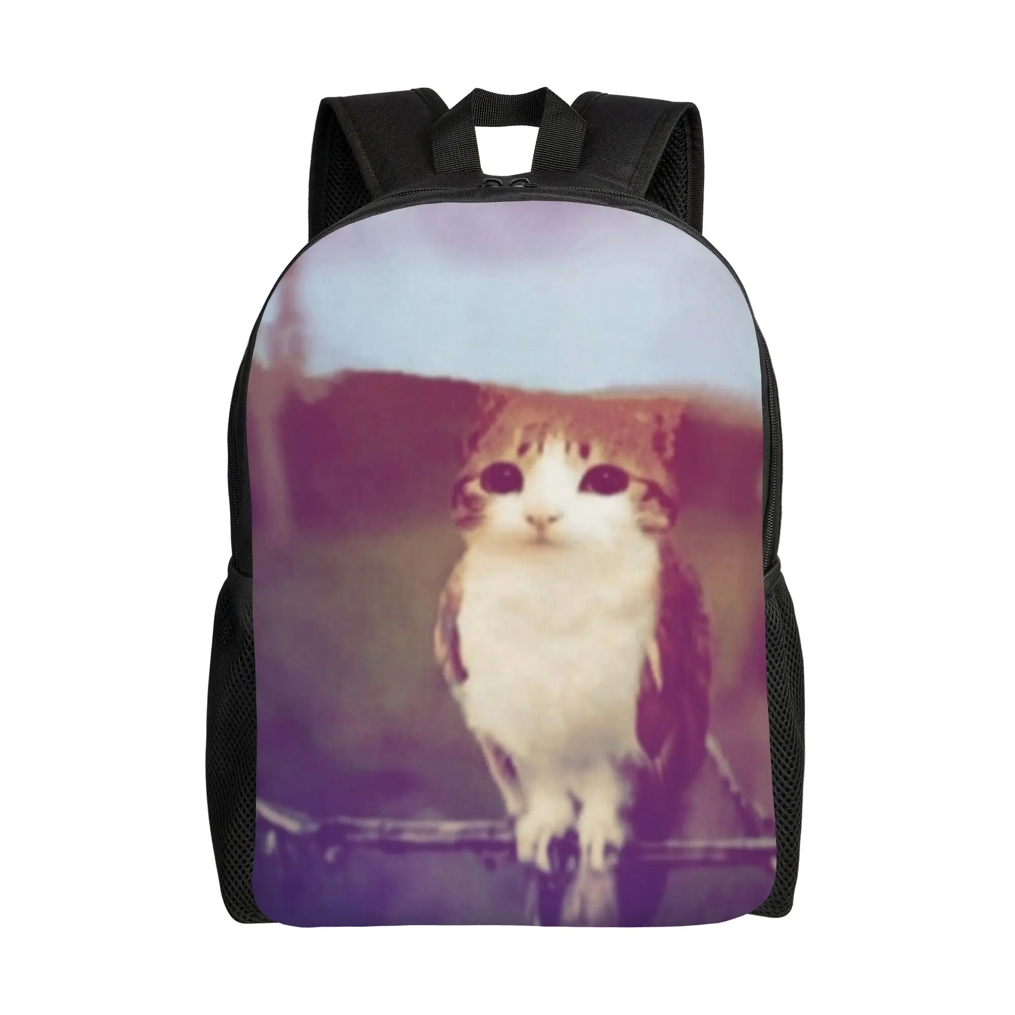 Rio de Meowl Cat Backpack  Kawaii Backpacks Student Daily Big School Bags Custom Rucksack