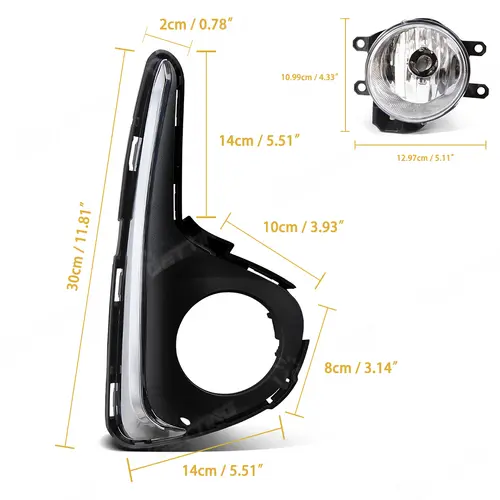 For Toyota Vitz Yaris 2018 2019 2020 Front Fog Lamp DRL Daytime Running Light Headlight With Switch Wire Covers Accessories 12V - Image 4