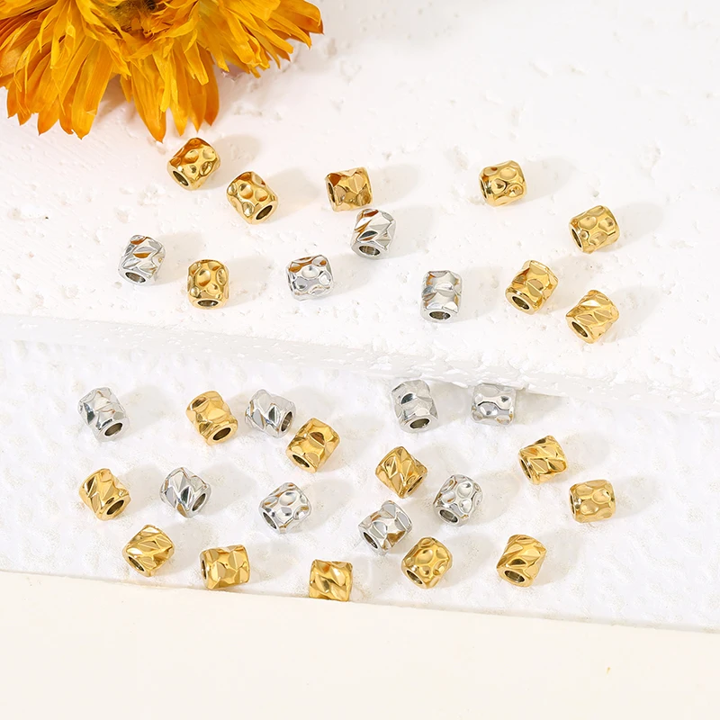 20pcs Stainless Steel Cylindrical Spacer Beads Loose Beads for Jewelry Making Beaded Bracelets Necklaces DIY Jewelry Accessories image 3