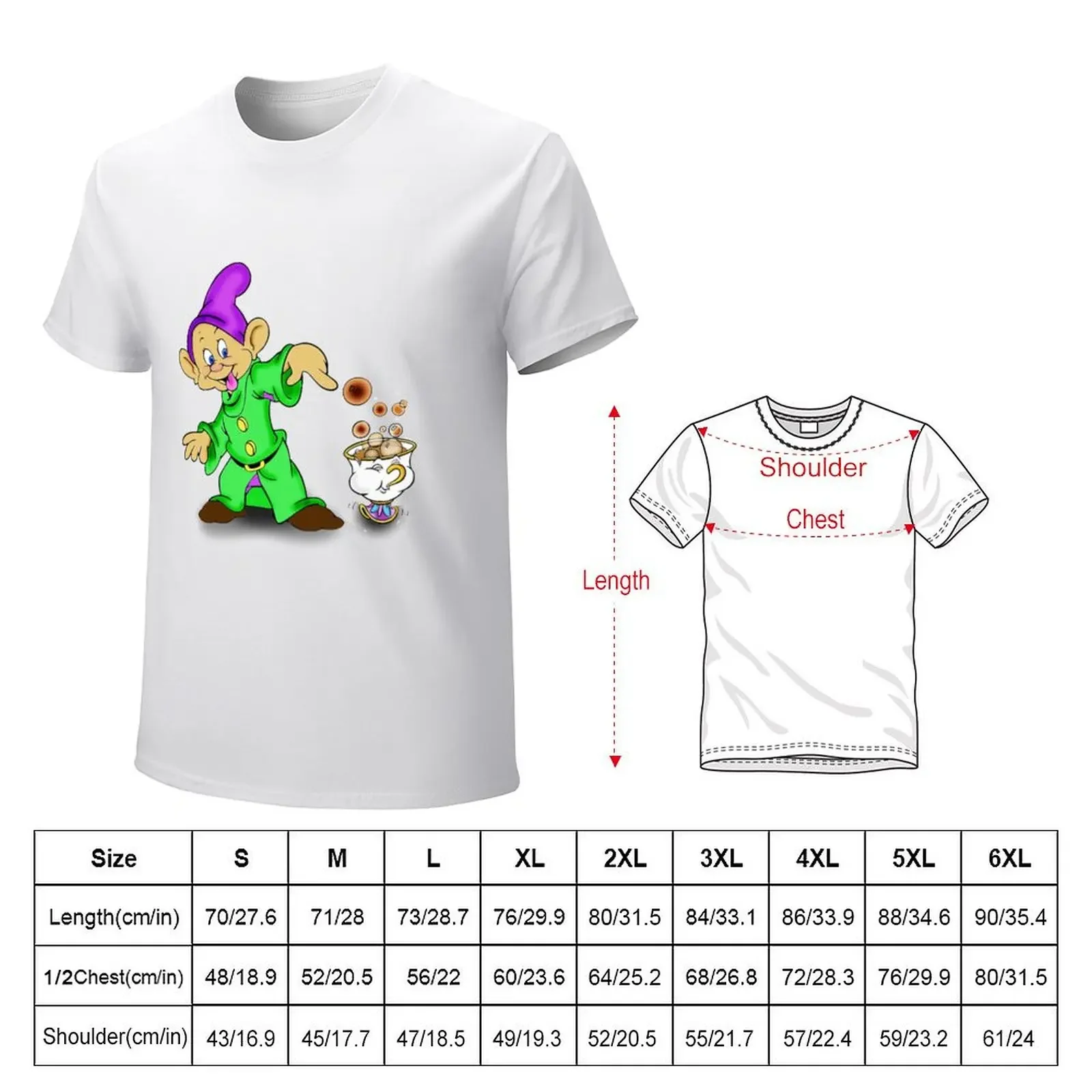 Dopey and Chip T-shirt anime shirts graphic tees oversizeds t shirts men