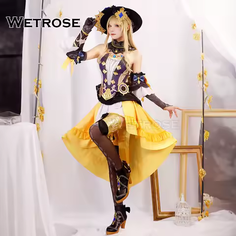 【Wetrose】In Stock Navia SSR Cosplay Costume Fontaine Genshin Impact New Навия Naviya Full Set Wig Hat Halloween