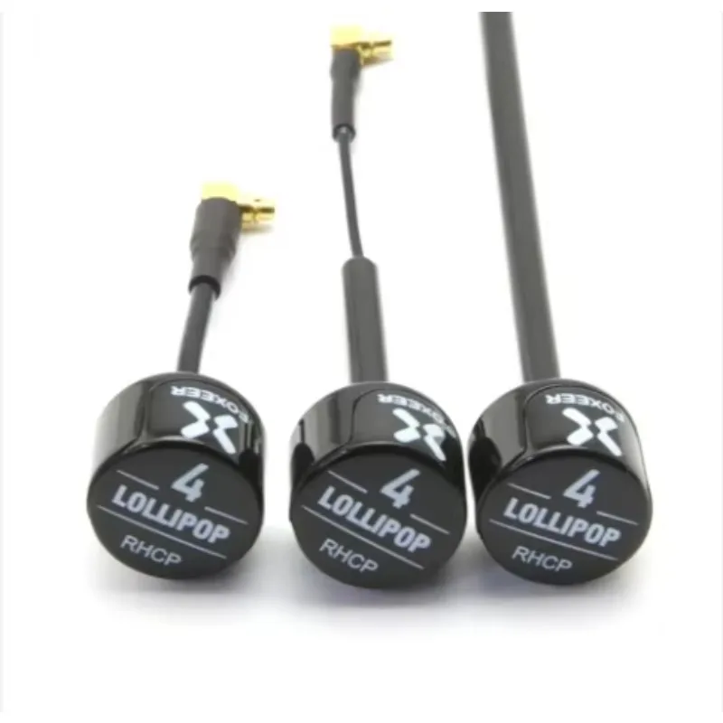 هوائي Foxeer Lollipop 4 V4 FPV هوائي 5.8G 2.6Dbi قصير RHCP SMA RPSMA UFL مستقيم/زاوية MMCX 7.2g لطائرة سباق FPV RC بدون طيار