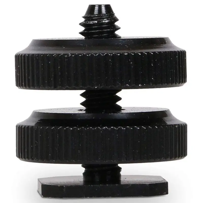 (NEW) Camera Hot Shoe Mount To 1/4Inch-20 Tripod Screw Adapter,Flash Shoe Mount For DSLR Camera Rig (Pack Of 4)