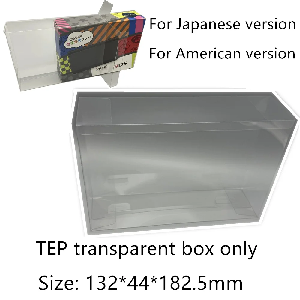 Collection Display Box For New Nintendo 3DS Game Storage Transparent Boxes TEP Shell Clear Collect Case
