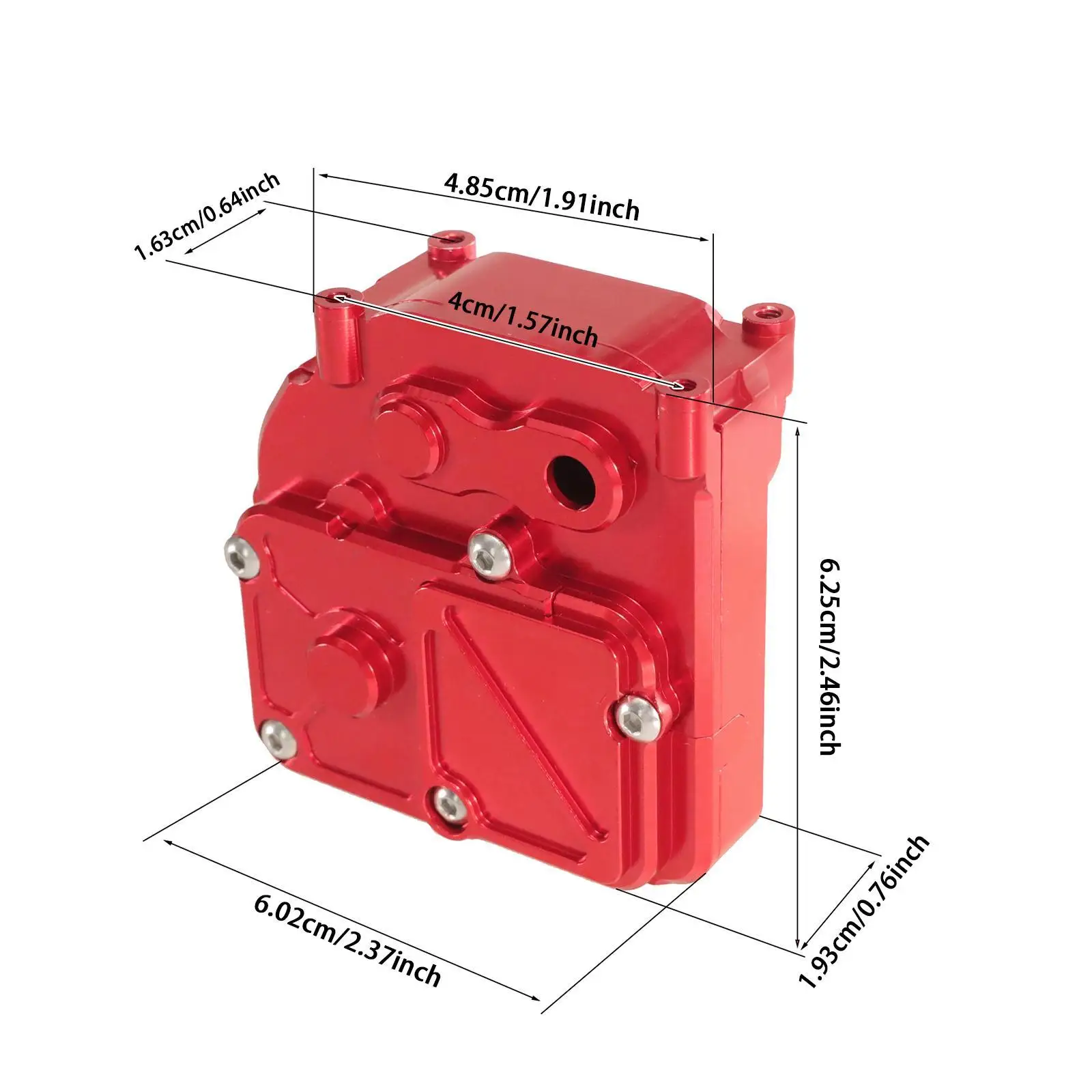 1:12 RC Car Multipurpose Lightweight Easy to Install Rustproof Gearbox Housing DIY Modified Aluminum for RC Vehicle Accessories