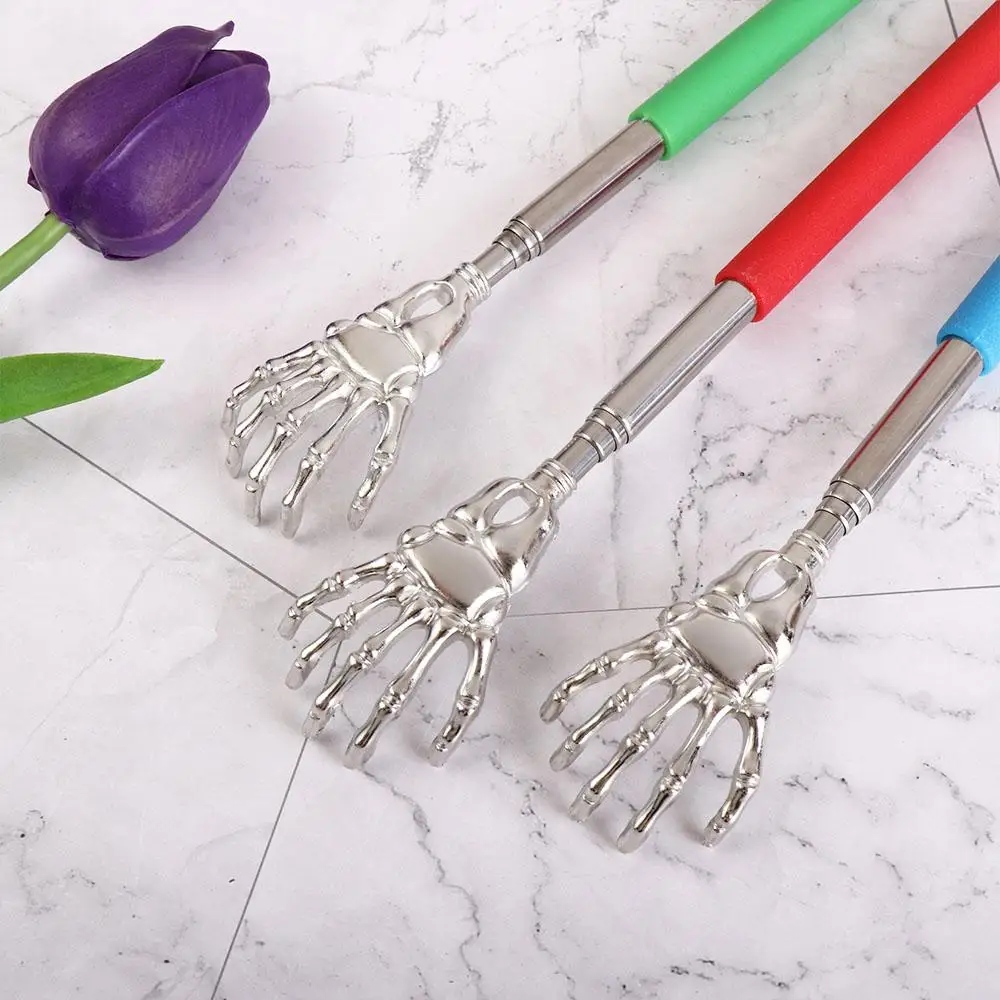 Мужской счастливый мужской телескопический скребок для зуда, выдвижной скребок для спины, скребок для спины, телескопический скребок для спины, массажный коготь