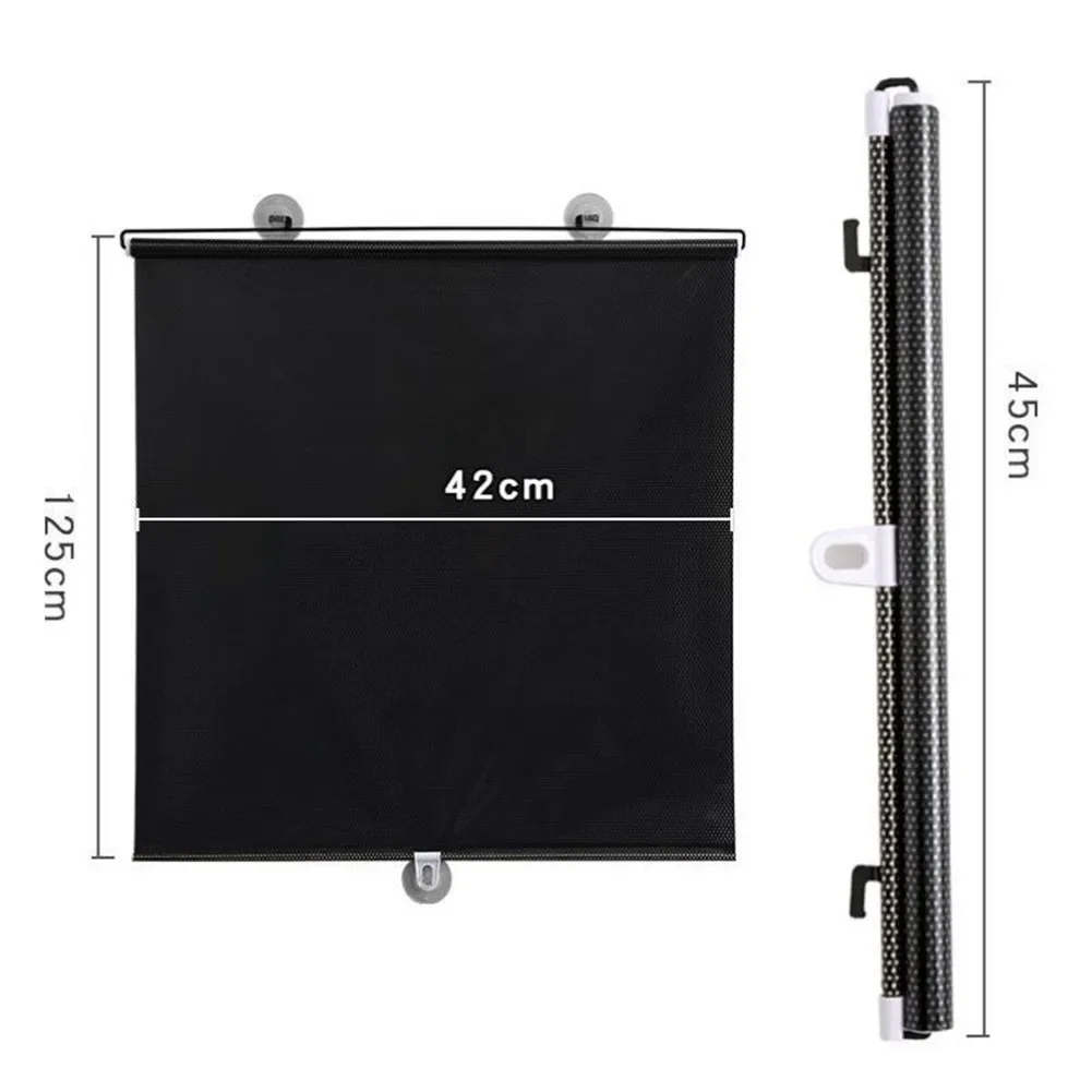 

Easy Install Roller Blinds PVC Sunshade 125*45cm No Punching Sunshade High-quality Materials Lightweight Design