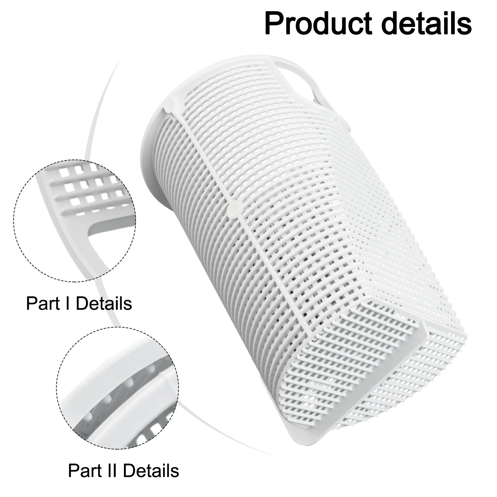 Easy Installation Heavy-Duty Basket Pool Cleaning Captures Small And Large Debris Designed For Easy Replacement