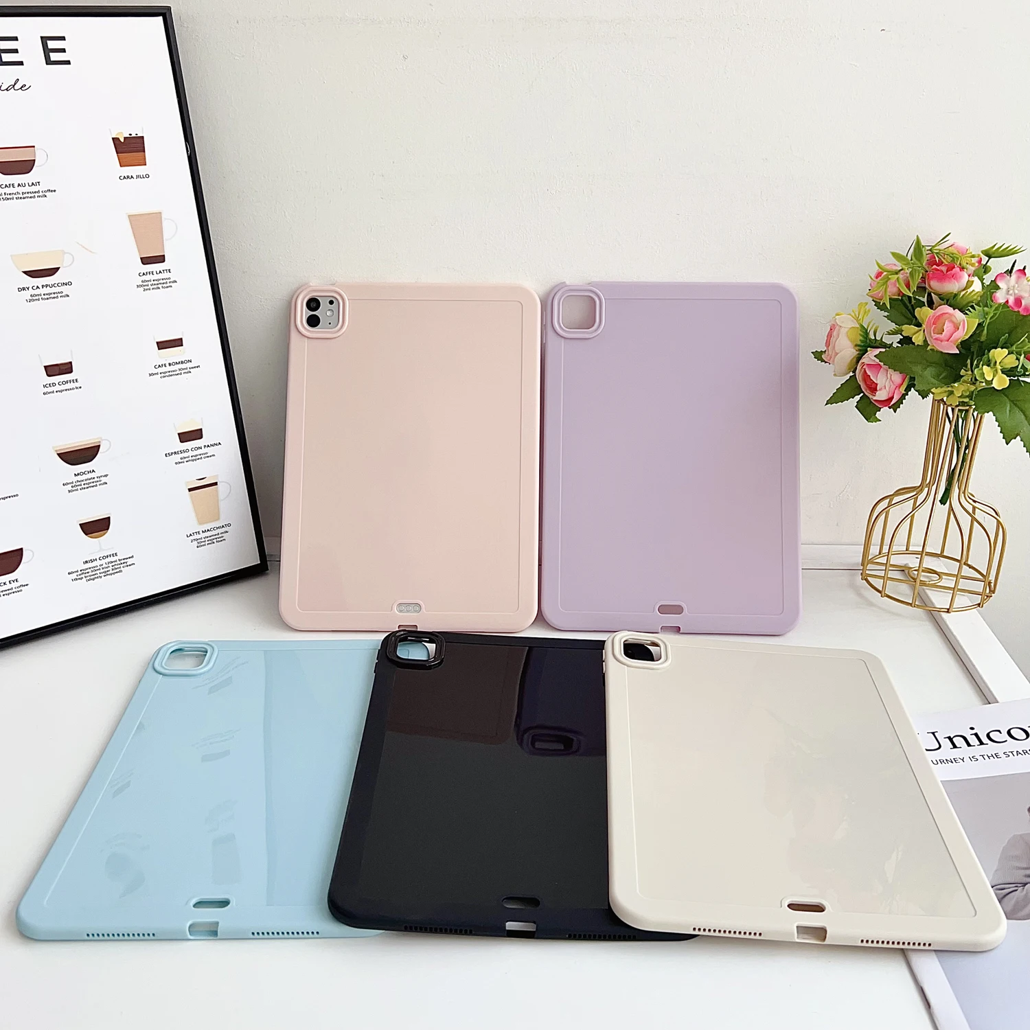 Voor iPad Case 10.2 10.5 10.9 11 inch 7e 8e 9e 10e Generatie Air 3 4 5 Pro Mini 6 Tablet Case Dunne Zachte Siliconen Cover
