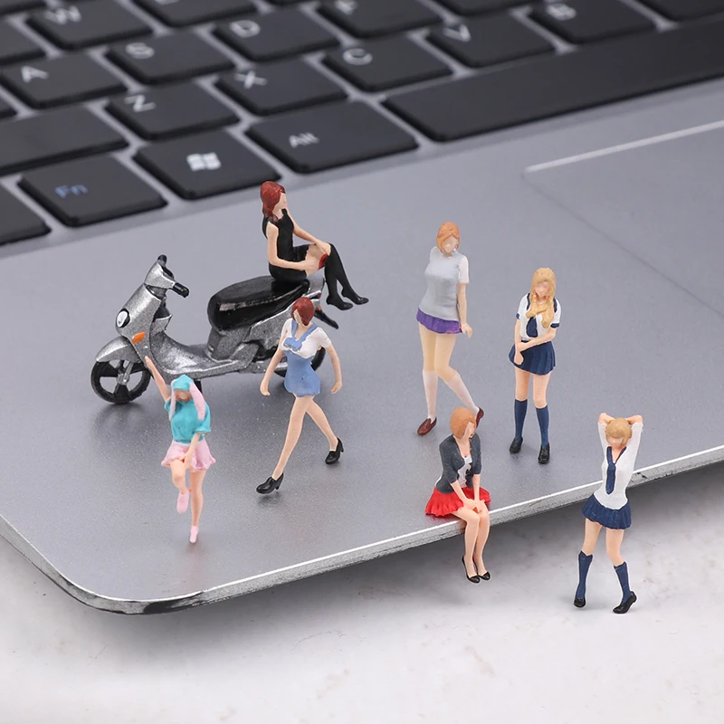 1/64 Schaal Model Beeldje Mini Hars Mooie Meisjes Collectible Pop Prachtige Figuur Voor Fans In Schaal Diecast Model Auto