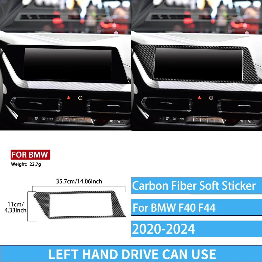 Echte carbon fiber auto-accessoires zwarte trim cover zachte sticker voor BMW 1/2 Serie F40 F44 2020 2021 2022 2023 2024