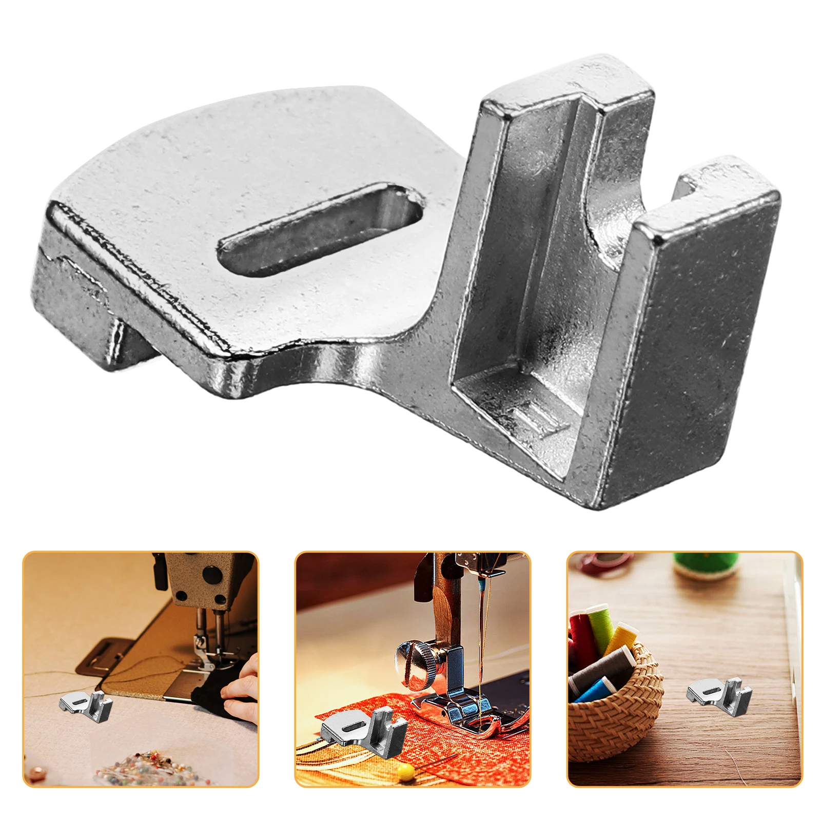 

Professional Straight Stitch Presser Foot Silver Durable Hard Metal Sewing Machine Foot For Singer Brother Babylock